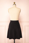 Sigrid Black Short Fit & Flare Skirt | Boutique 1861 back view