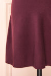 Sigrid Burgundy Short Fit & Flare Skirt | Boutique 1861 bottom