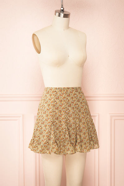 Silka Short Skirt w/ Ruffles | Boutique 1861 side view