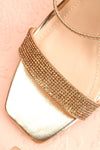 Simart Gold Slip-On Sandal Heels | Talons | Boutique 1861 flat close-up