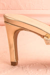 Simart Gold Slip-On Sandal Heels | Talons | Boutique 1861 side close-up