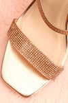 Simart Rosegold Slip-On Sandal Heels | Talons | Boutique 1861 flat close-up