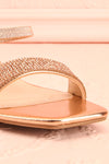 Simart Rosegold Slip-On Sandal Heels | Talons | Boutique 1861 front close-up