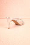 Simart Silver Slip-On Sandal Heels | Talons | Boutique 1861 back view