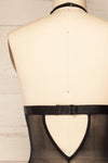 Slavonski Black Lace Lingerie Bodysuit | La petite garçonne back close-up