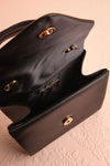 Slovia Black Small Handbag w/ Removable Chain Strap | Boutique 1861 inside view