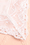 Jacquard Tablecloth Ivory w Crochet Lace Trim | Boutique 1861 3