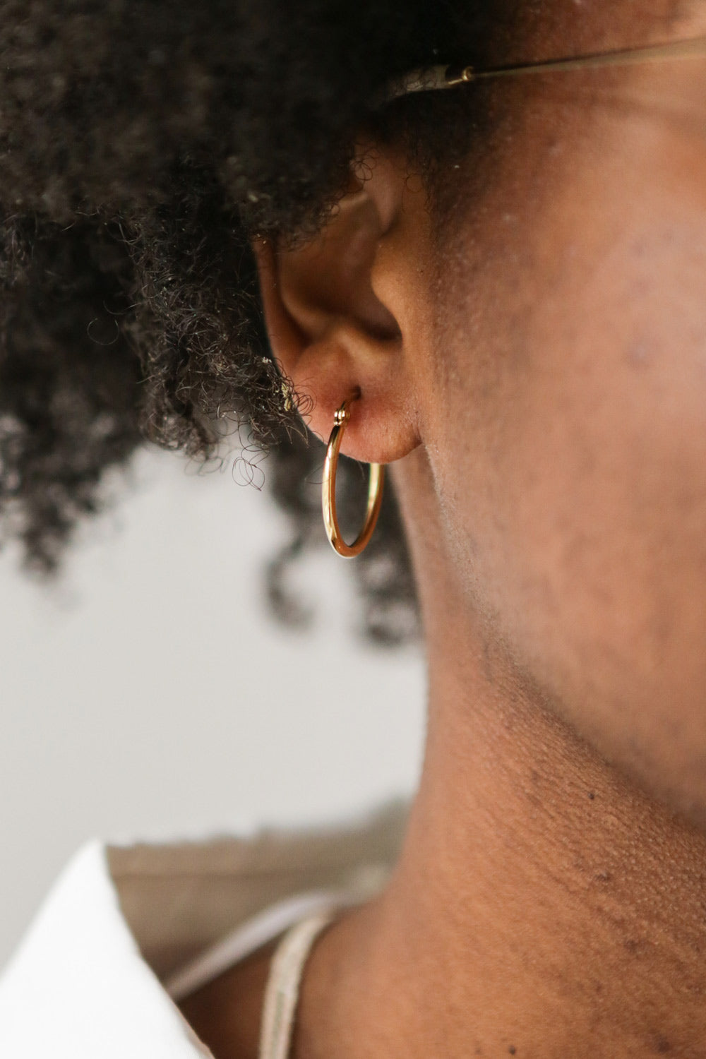 Smalyavichy Gold Hoop Earrings | La petite garçonne model
