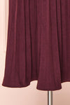 Snofn Plum Short Sleeve Denim Midi Dress | Boutique 1861 bottom
