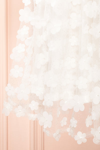 Snorri White Babydoll Dress w/ Flowers | Boutique 1861 bottom