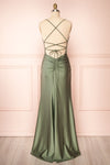 Sonia Sage Backless Mermaid Maxi Dress w/ Slit | Boutique 1861 back view