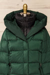 Sonny Forest Green Soia&Kyo Parka Coat with Hood | La Petite Garçonne front close-up