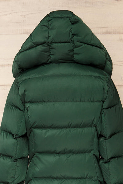 Sonny Forest Green Soia&Kyo Parka Coat with Hood | La Petite Garçonne back hood