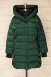 Sonny Forest Green Soia&Kyo Parka Coat with Hood | La Petite Garçonne plus size front