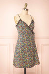 Sonyeon Floral Short Wrap Dress | Boutique 1861 side view