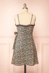 Sonyeon Floral Short Wrap Dress | Boutique 1861 side close-up