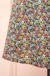 Sonyeon Floral Short Wrap Dress | Boutique 1861 back close-up
