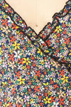 Sonyeon Floral Short Wrap Dress | Boutique 1861 fabric