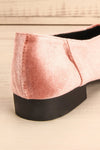 Soric Blush Pink Velvet Flat Shoes | La Petite Garçonne