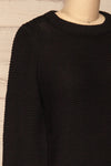 Sorinnes Black Sweater Dress | Robe Noire | La Petite Garçonne side close-up