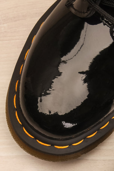 Southampton Black Dr. Martens Lace-Up Boots flat lay close-up | La Petite Garçonne
