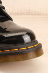 Southampton Black Dr. Martens Lace-Up Boots front close-up | La Petite Garçonne