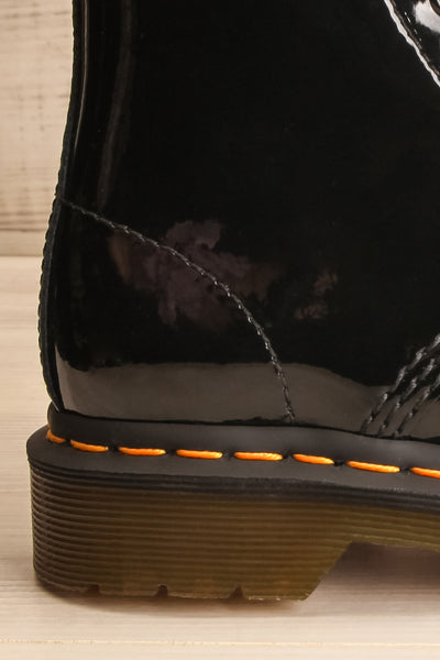 Southampton Black Dr. Martens Lace-Up Boots side back close-up | La Petite Garçonne