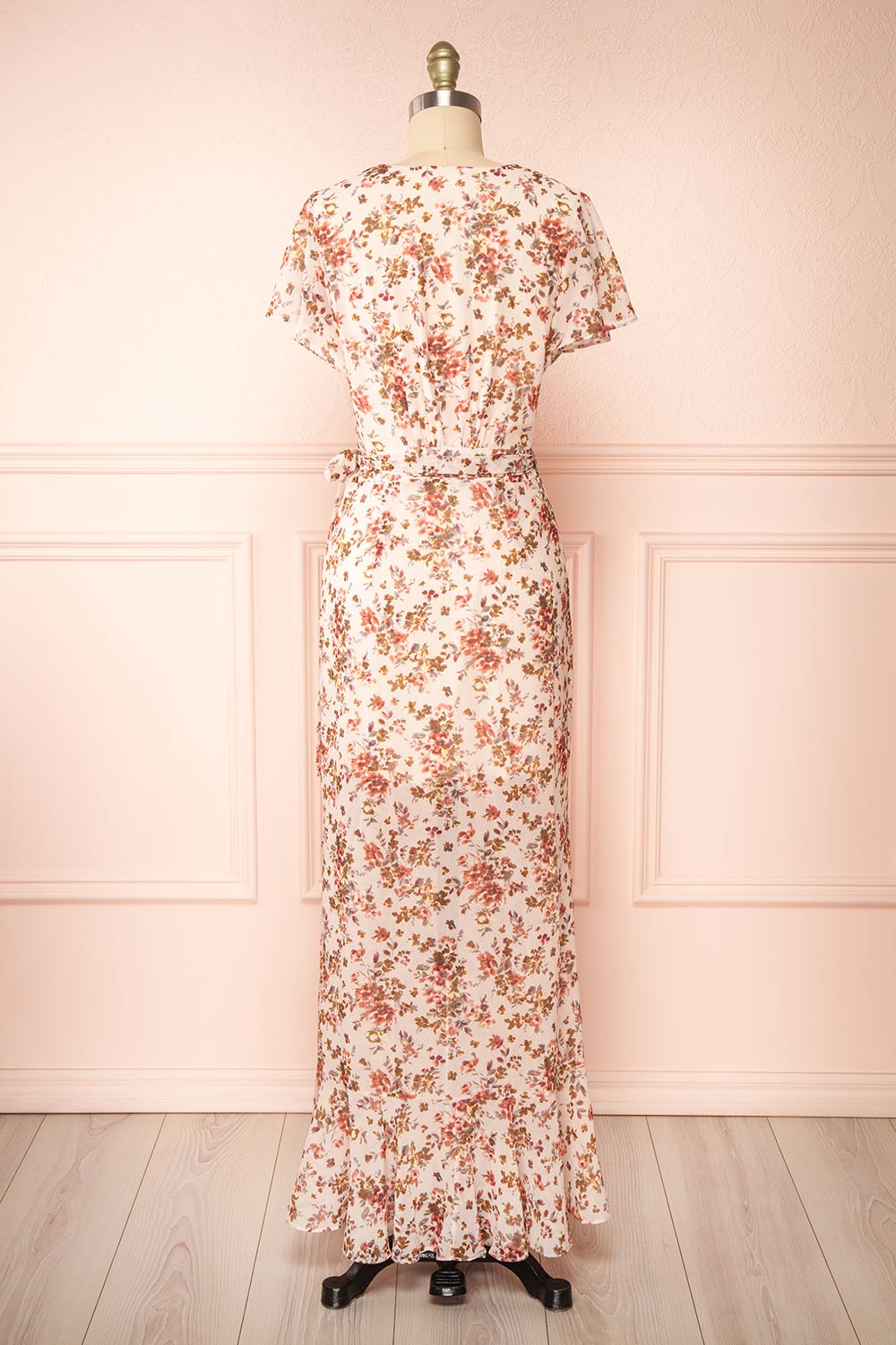 Soyoon Floral Wrap Maxi Dress | Boutique 1861 back view 