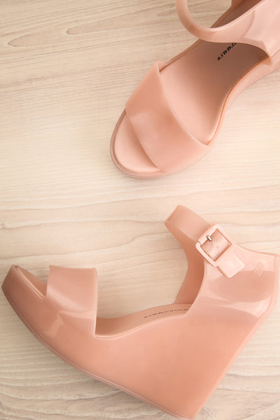Spinoza Blush Wedge Heeled Sandals | La Petite Garçonne Chpt. 2