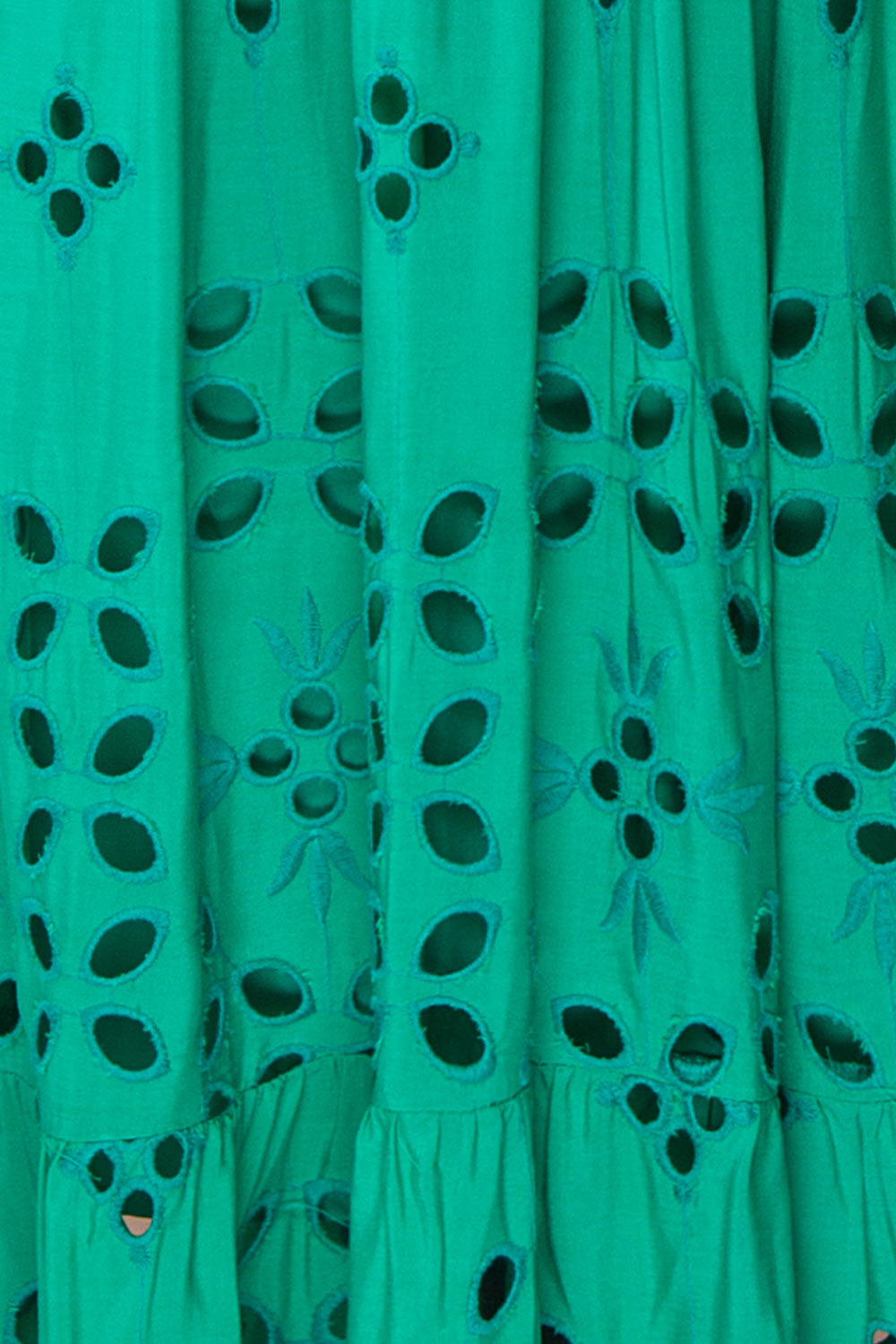 Spirea Turquoise Openwork Midi Dress | Boutique 1861 fabric 