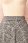 Staulinn Glen Plaid A-Line Midi Circle Skirt | Boutique 1861 front close-up