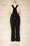 Sterope Black Denim Overalls w/ Embroidered Stars | La petite garçonne back view