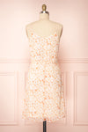 Stine Cream Short Floral Dress w/ Thin Straps | Boutique 1861 back view