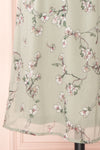 Stine Mint Short Floral Dress w/ Thin Straps | Boutique 1861 details