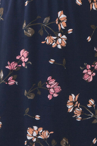 Stine Navy Short Floral Dress w/ Thin Straps | Boutique 1861 fabric