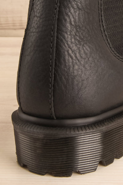 Stirling Black Dr. Martens Chelsea Boots back close-up | La Petite Garçonne