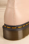Stourbridge Taupe Leather Dr. Martens Boots back close-up | La Petite Garçonne
