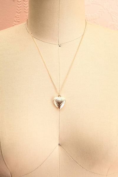 Suffero Doré Gold Heart Locket Pendant Necklace | Boutique 1861 6