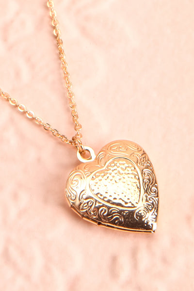 Suffero Doré Gold Heart Locket Pendant Necklace | Boutique 1861 5
