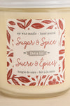 Sugar & Spice Soy Wax Candle | Maison garçonne close-up