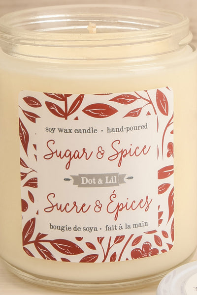 Sugar & Spice Soy Wax Candle | Maison garçonne open close-up