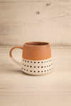Sum Rust Mug Two-Toned Polkadot Coffee Cup | La petite garçonne