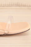 Suonenjoki Clear Strap Heeled Sandals | La petite garçonne side front close-up