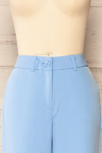 Sutton Bleu | Pantalon à Jambe Droite avec Poches Latérales