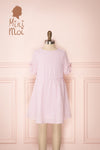 Suyane Mini Kids Pink & White Striped Dress | Boutique 1861