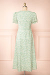 Svadilfari Green Floral Midi Dress | Boutique 1861 back view