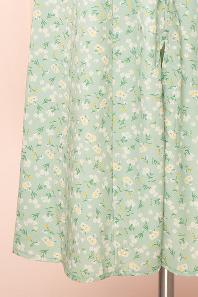 Svadilfari Green Floral Midi Dress | Boutique 1861 bottom