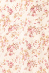 Sveltina Midi Halter Cowl Neck Floral Dress | Boutique 1861 fabric