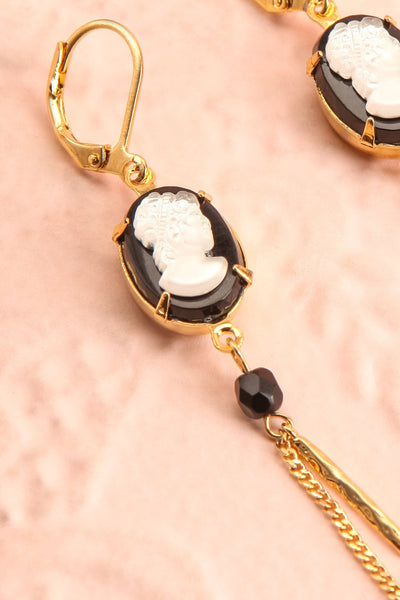 Sybil Megara Gold Pendant Earrings | Camée | Boutique 1861
