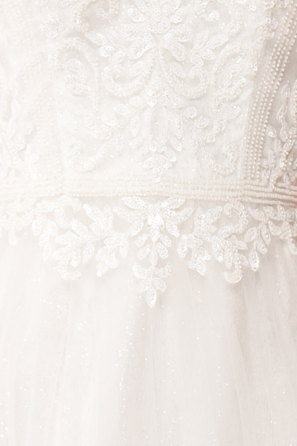Sylphidia White Tulle Dress | Robe de Mariée | Boudoir 1861 fabric detail